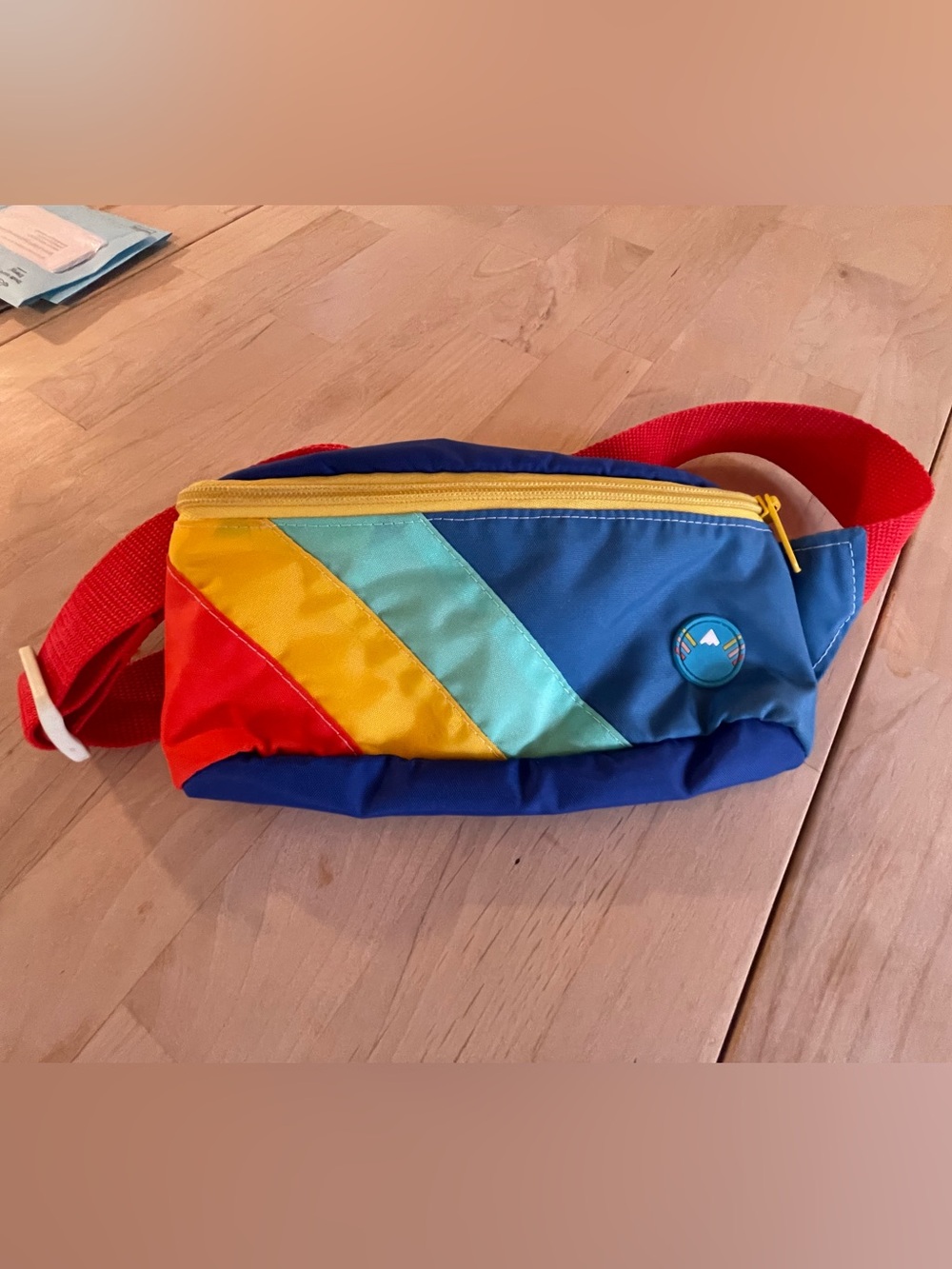 Mokuyobi Crossbody Fanny Pack blue yellow red, like new condition